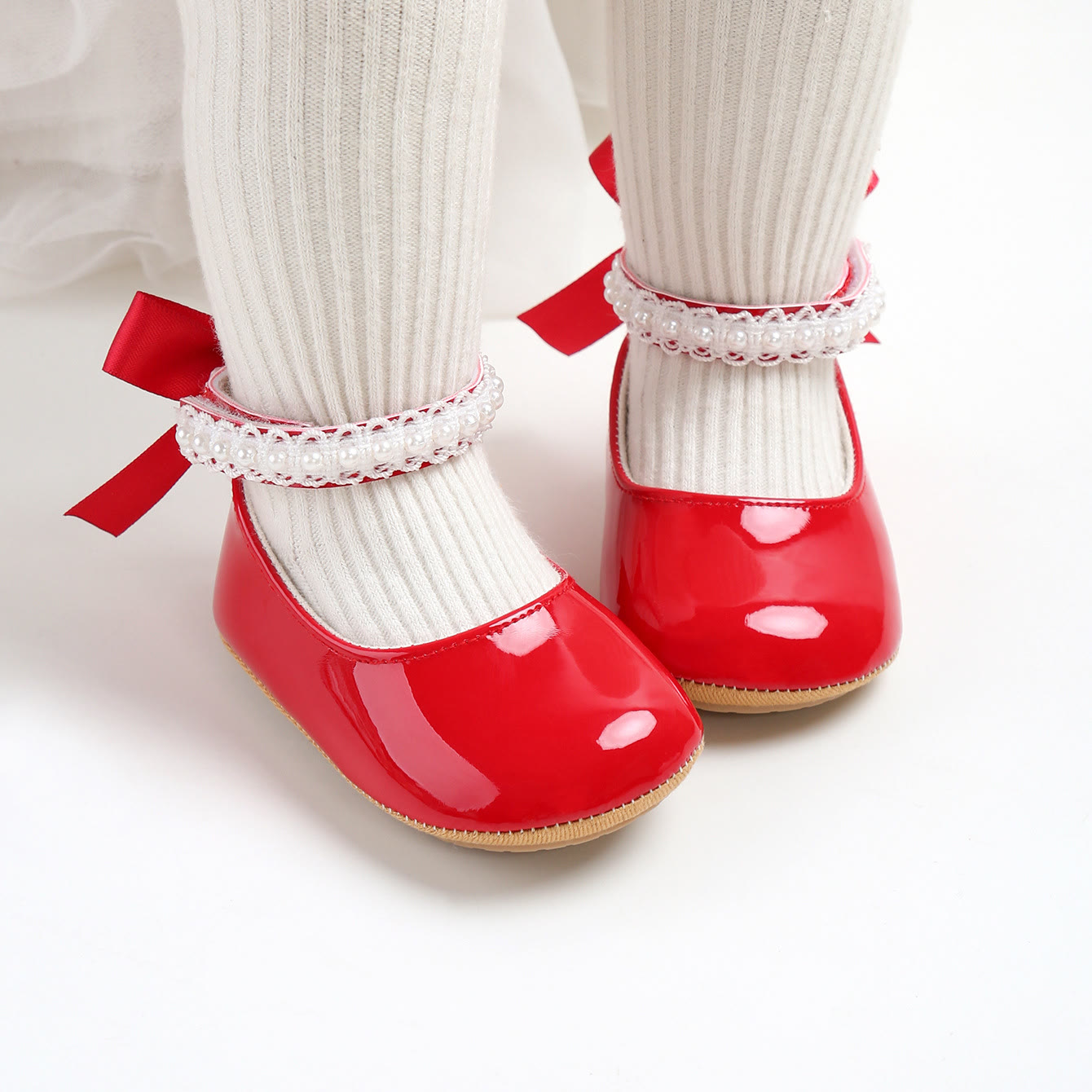 Solid Pearl Round Toe Mary Janes - image 44