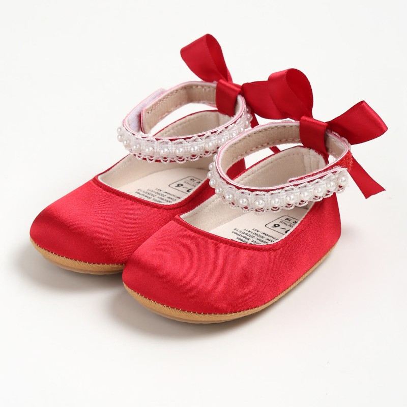 Solid Pearl Round Toe Mary Janes - Dark red - EUR20 - image 62