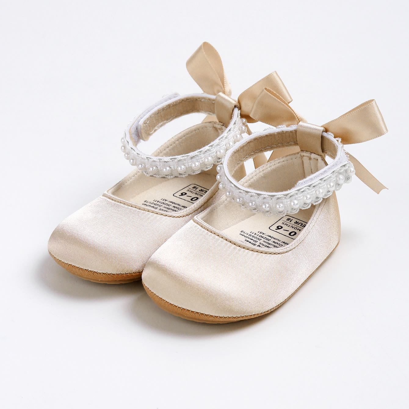 Solid Pearl Round Toe Mary Janes - Champagne - EUR20 - image 82