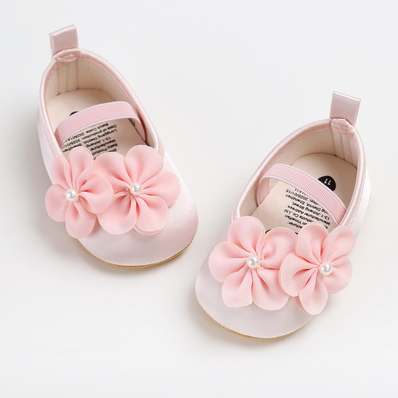 Solid Pearl Round Toe Mary Janes - Pink Flower Style - EUR20 - image 99