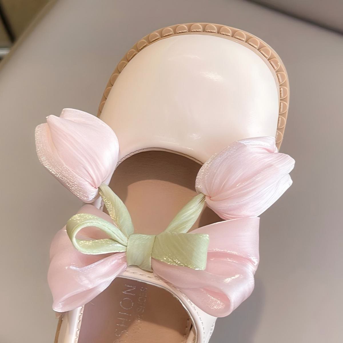 Solid  Rosette Round Toe Mary Janes  - image 9