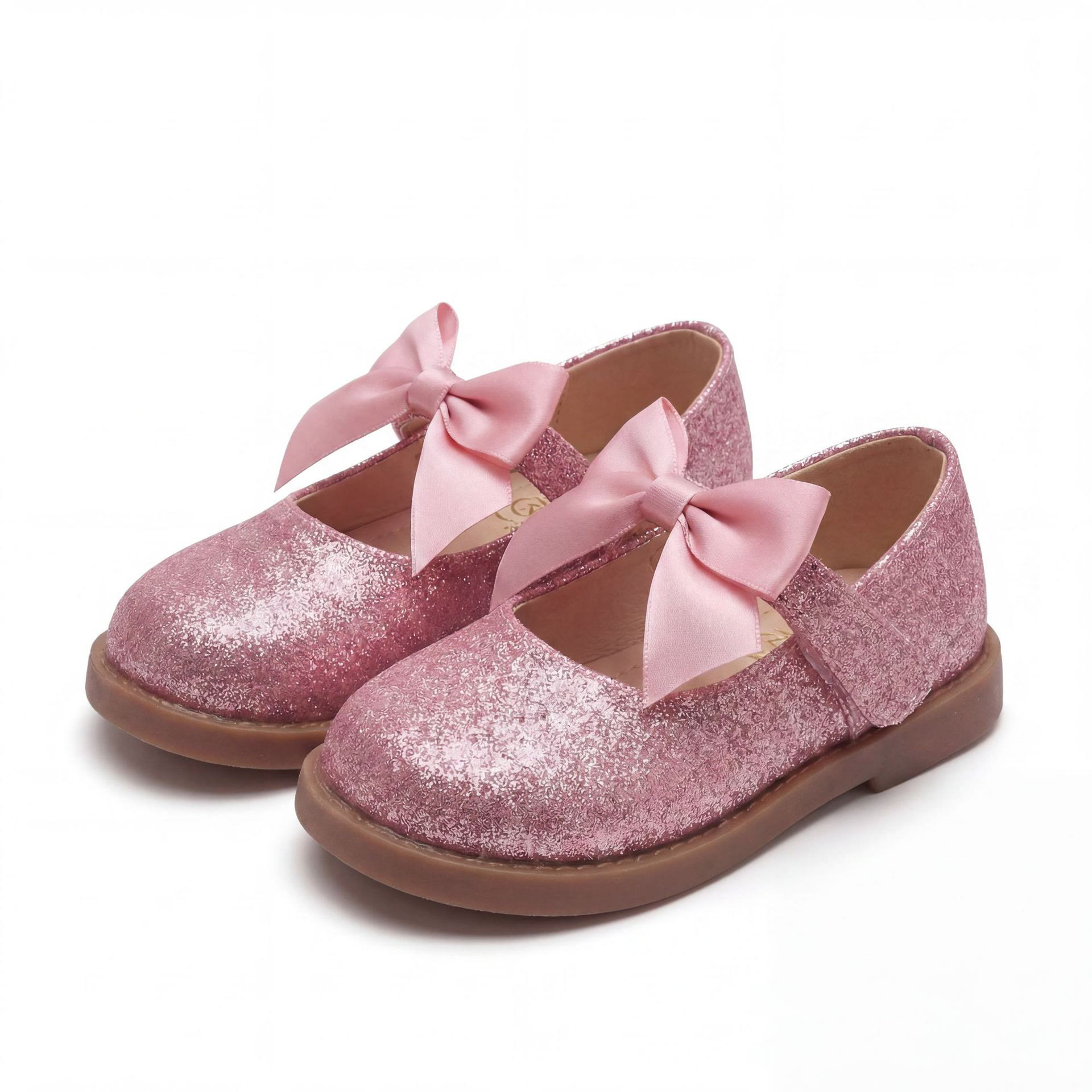 Solid Bow Sequins Round Toe Mary Janes  - image 2