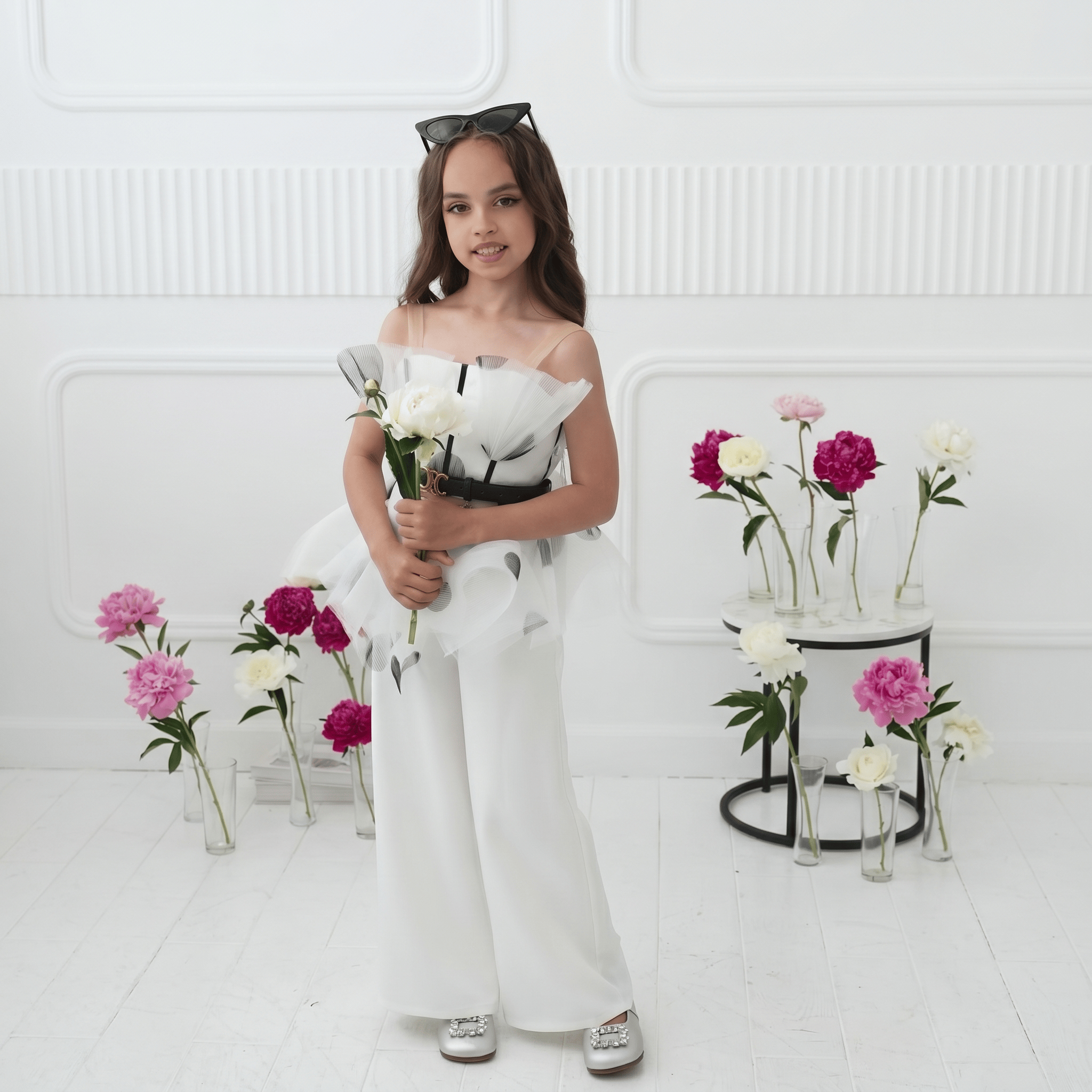 Satin Split Joint Sleeveless Long Two-piece set - image 5