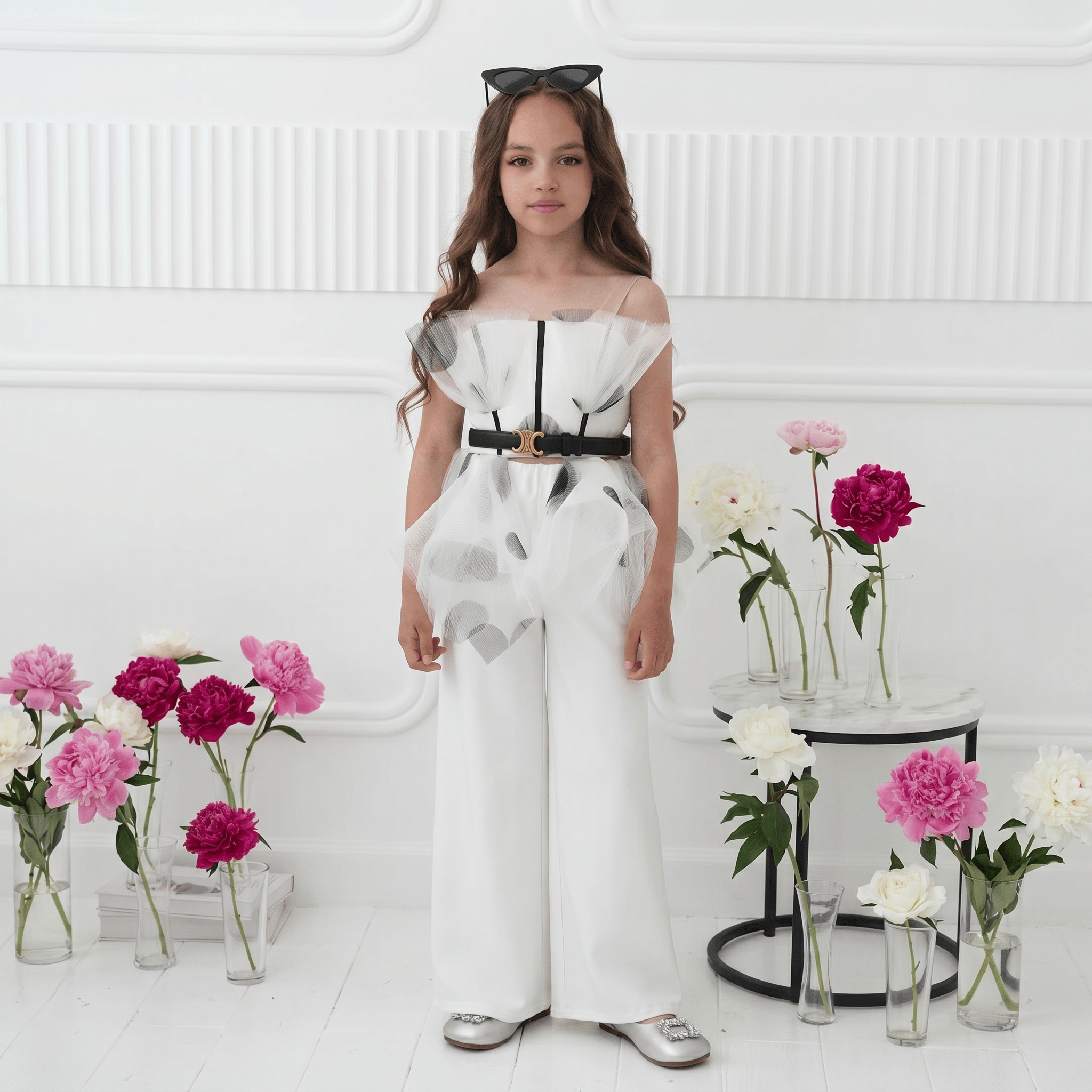 Satin Split Joint Sleeveless Long Two-piece set - image 3