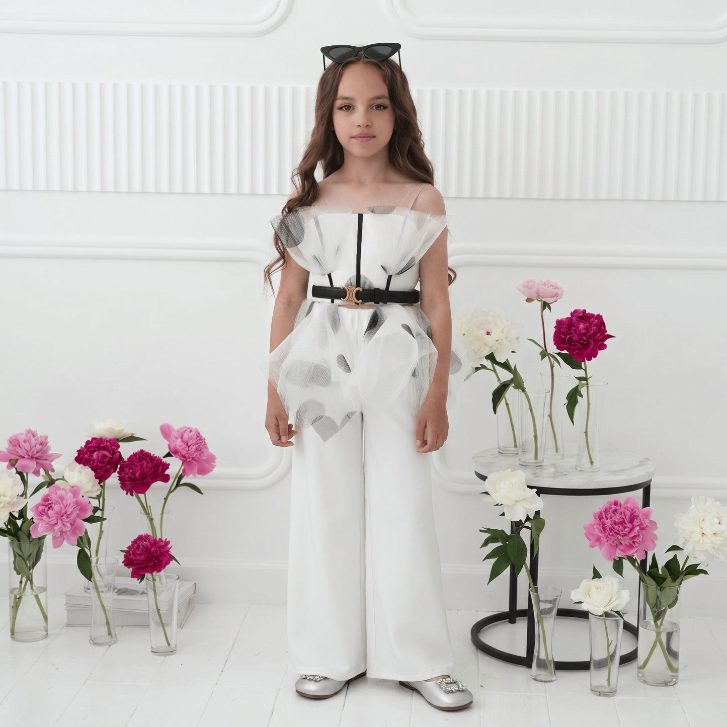 Satin Split Joint Sleeveless Long Two-piece set - image 3