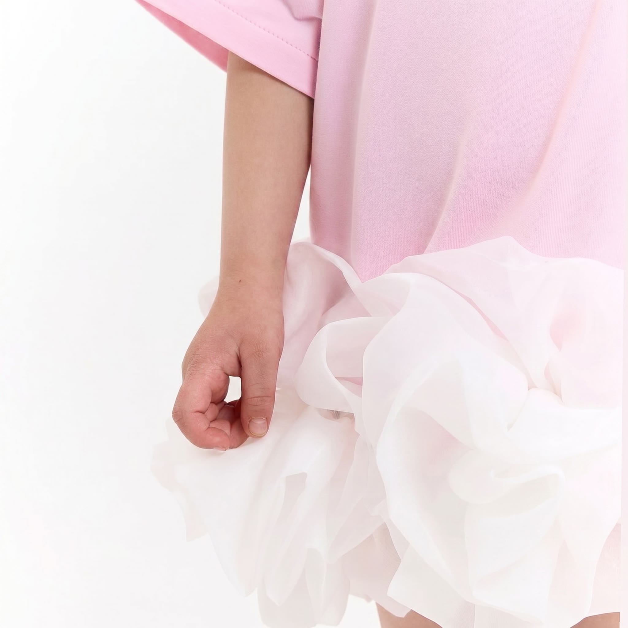 Cotton Split Joint Short Sleeve Midi Dresses - image 5