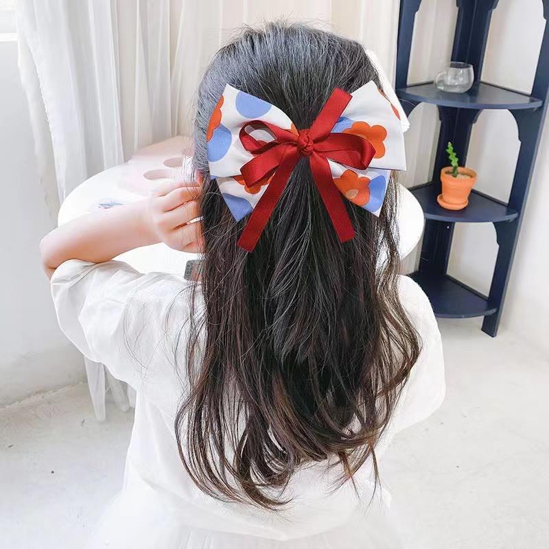 Solid With Bow Hair Accessories - Bow - Red - One size - image 13