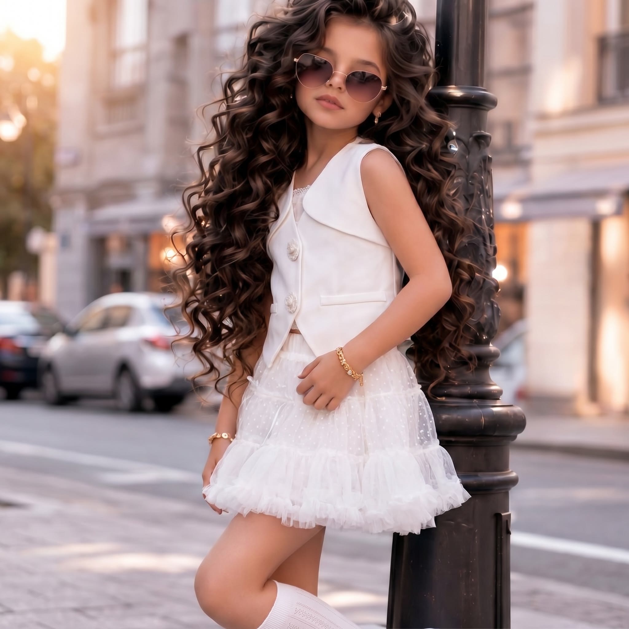 Satin Tiered Sleeveless Short Two-piece set - image 7