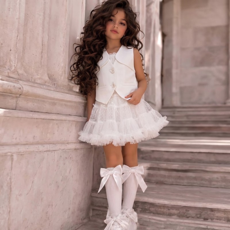 Satin Tiered Sleeveless Short Two-piece set - image 5