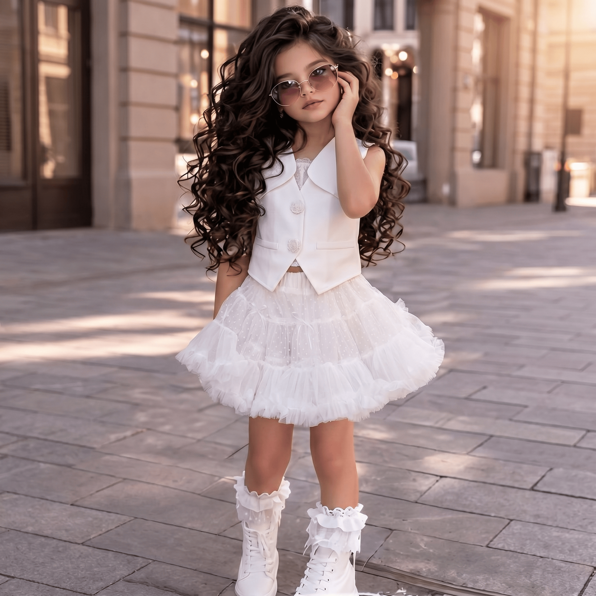 Satin Tiered Sleeveless Short Two-piece set - image 8