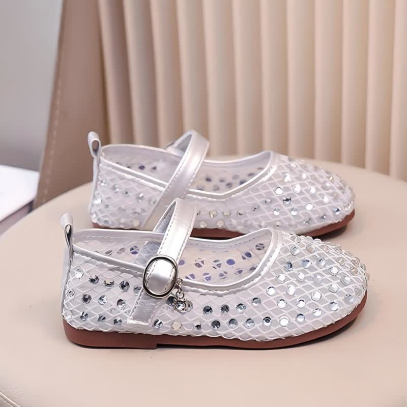 Solid Rhinestones Round Toe Flats  - image 20