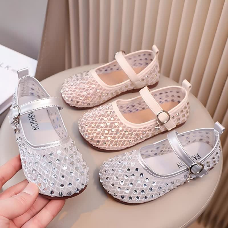 Solid Rhinestones Round Toe Flats  - image 15