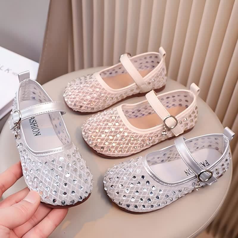 Solid Rhinestones Round Toe Flats  - image 15