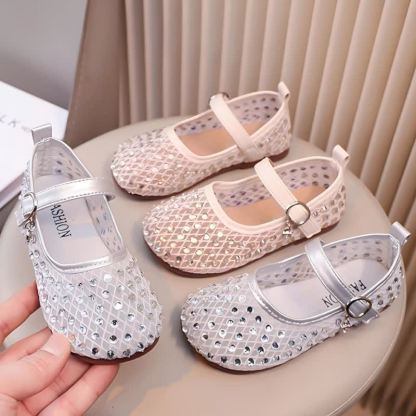 Solid Rhinestones Round Toe Flats  - image 15