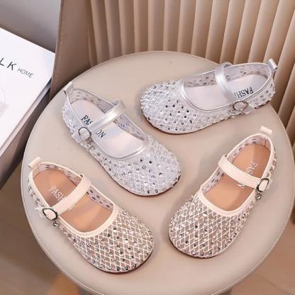 Solid Rhinestones Round Toe Flats  - image 14