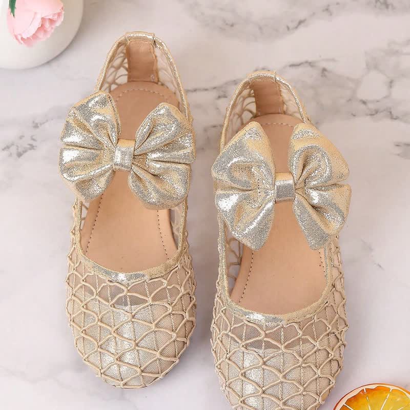 Solid Bow Round Toe Flats - image 3