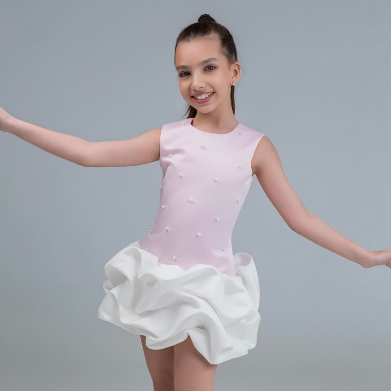 Satin Split Joint Sleeveless Short Dresses - image 5