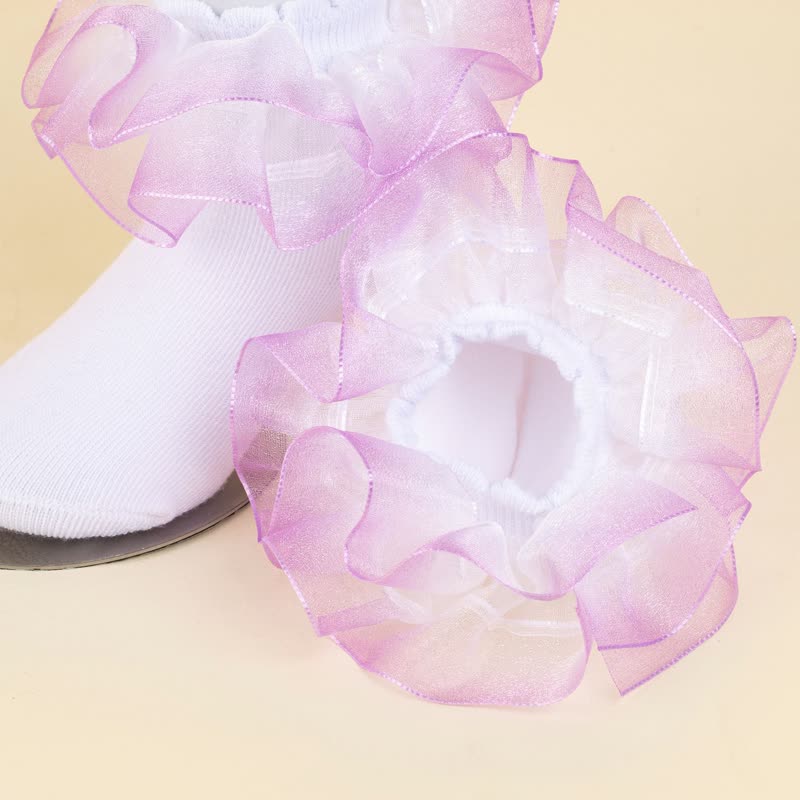 Ombre Stitching Lace Socks - image 9