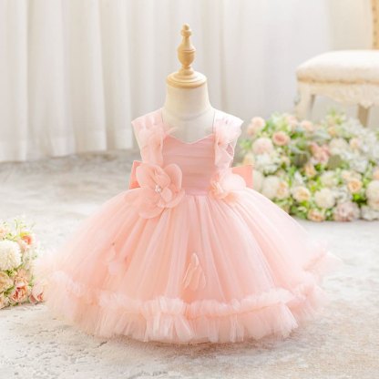Mesh Rosette Sleeveless Midi Dresses - image 3