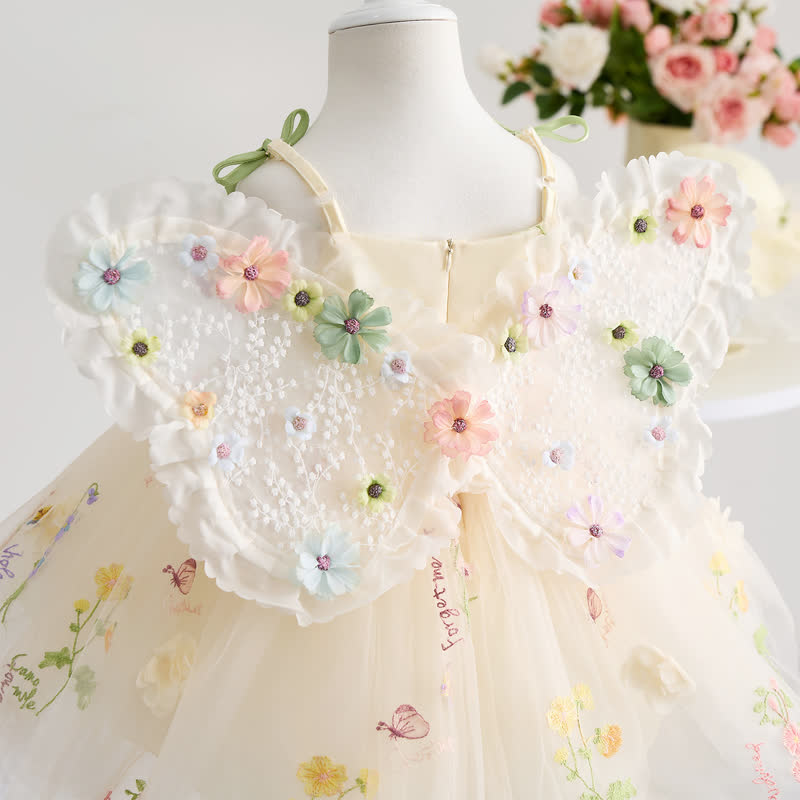 Mesh Rosette Sleeveless Midi Dresses Without Hat - image 5