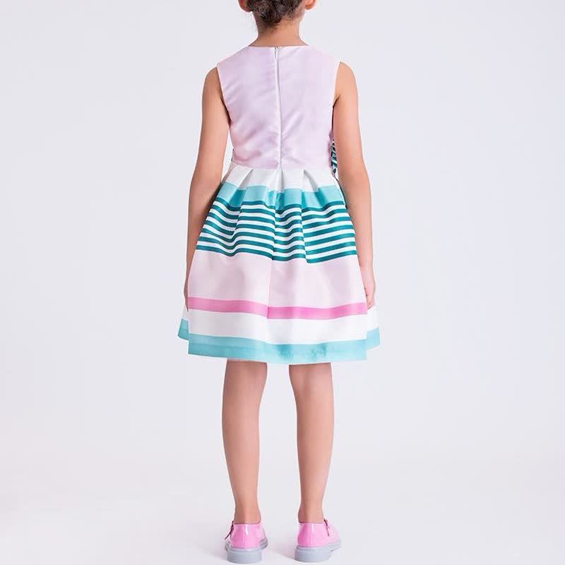 Satin Bow Sleeveless Short Dresses - image 10