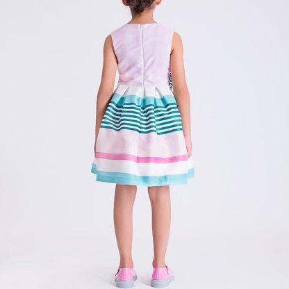 Satin Bow Sleeveless Short Dresses - image 10