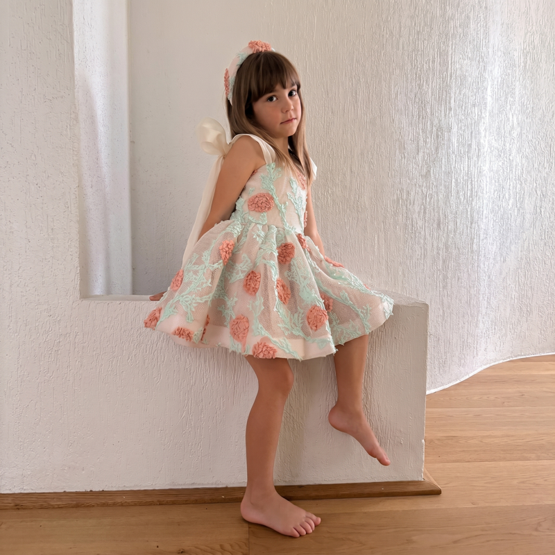 Lightweight & Breathable Embroidered Lace Up Sleeveless Short Dresses - image 3