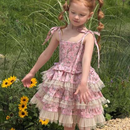 100% Cotton Lace Edge Sleeveless Midi Dresses - image 2