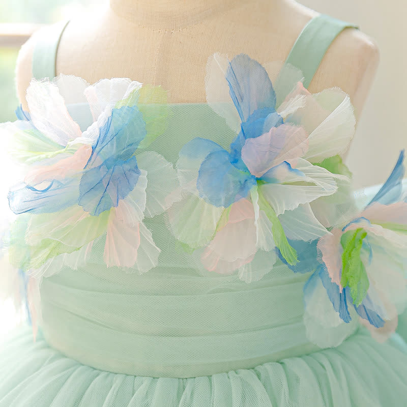 Mesh Rosette Sleeveless Midi Dresses - image 5