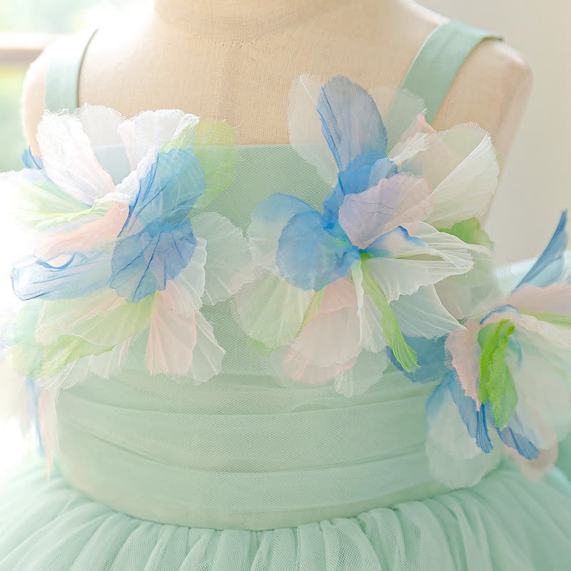 Mesh Rosette Sleeveless Midi Dresses - image 5