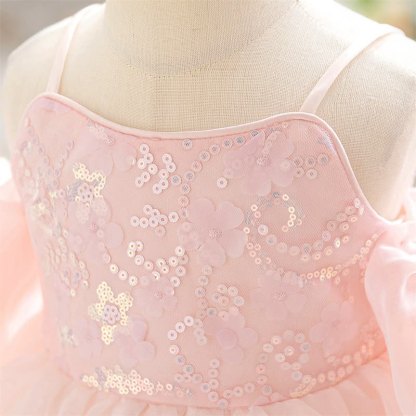 Mesh Sequins Sleeveless Midi Dresses - image 7