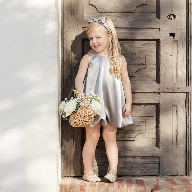 Satin Bow Sleeveless Midi Dresses - image 3