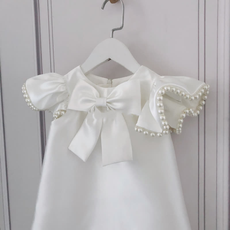 Satin Pearl Cap Sleeve Midi Dresses - image 8