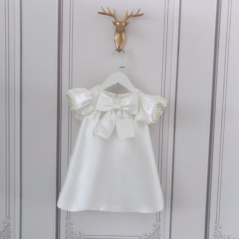 Satin Pearl Cap Sleeve Midi Dresses - image 7