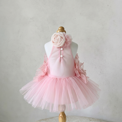 Mesh Applique Sleeveless Short Dresses - image 2