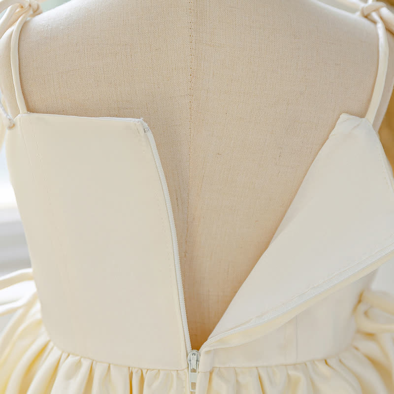 Satin Bow Sleeveless Midi Dresses - image 10