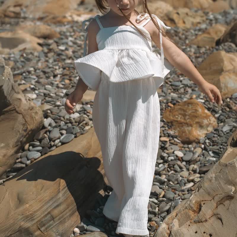 100% Cotton Knot Front Sleeveless Long Two-piece set - image 5