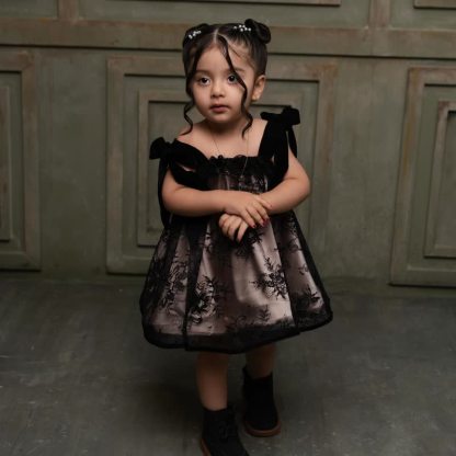 Lace Bow Sleeveless Midi Dresses - image 2