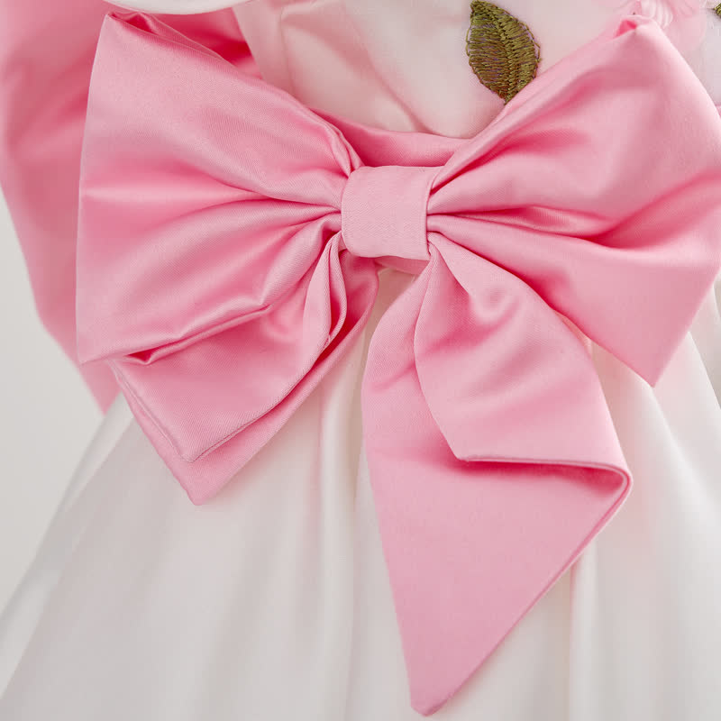 Satin Bow Cap Sleeve Midi Dresses - image 8