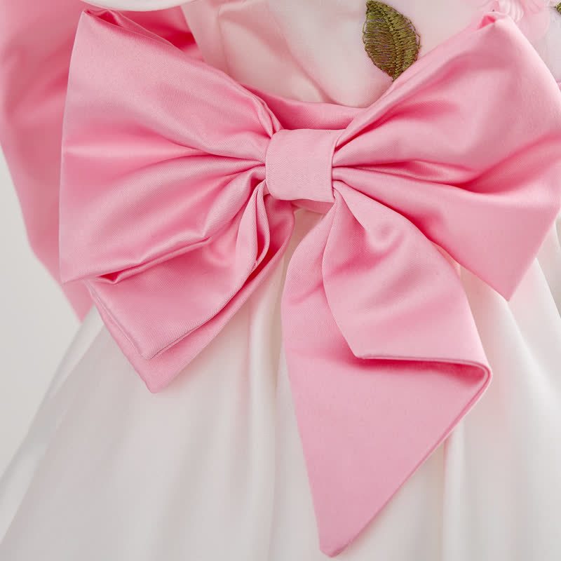 Satin Bow Cap Sleeve Midi Dresses - image 8