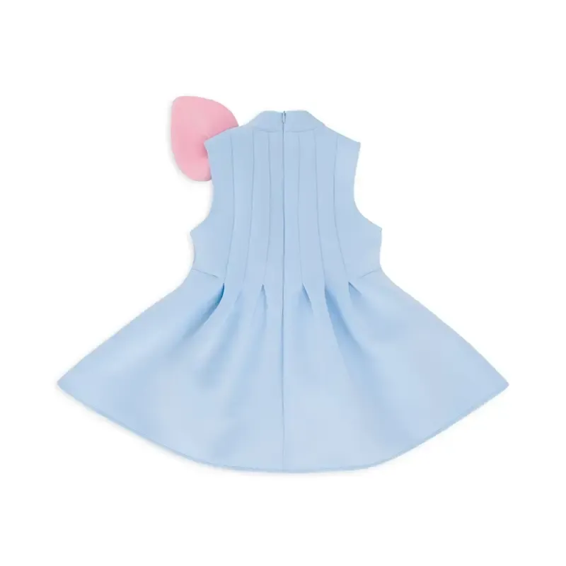 SCUBA KNIT Bow Sleeveless Short Dresses - image 2