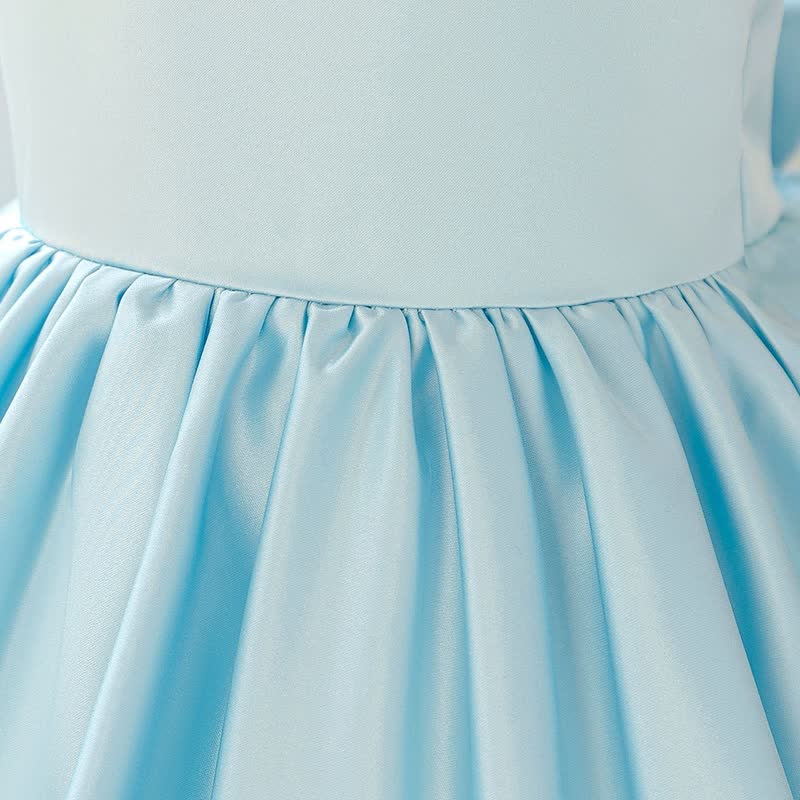 Satin Bow Backless Sleeveless Short Dresses - image 17