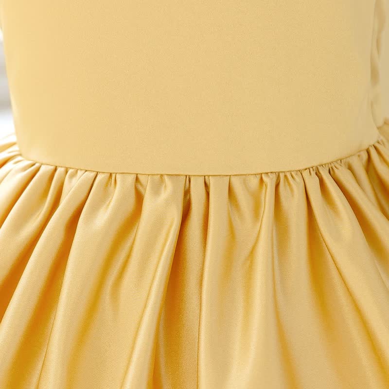 Satin Bow Backless Sleeveless Short Dresses - image 20