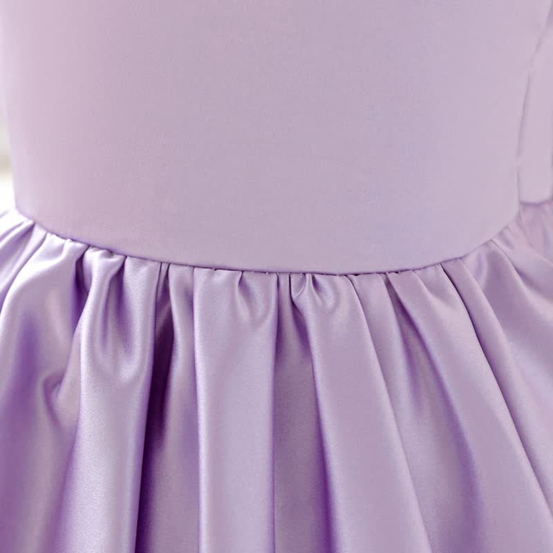 Satin Bow Backless Sleeveless Short Dresses - image 13