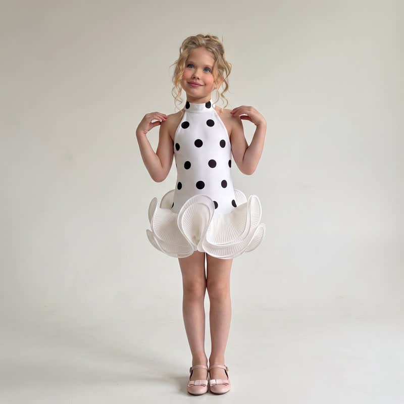 SCUBA KNIT Bow Sleeveless Short Dresses - image 4