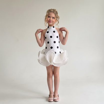 SCUBA KNIT Bow Sleeveless Short Dresses - image 4