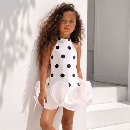 SCUBA KNIT Bow Sleeveless Short Dresses - image 7