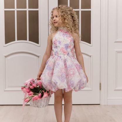 Chemical Fiber Blend Bow Short Sleeve Midi Dresses - image 11