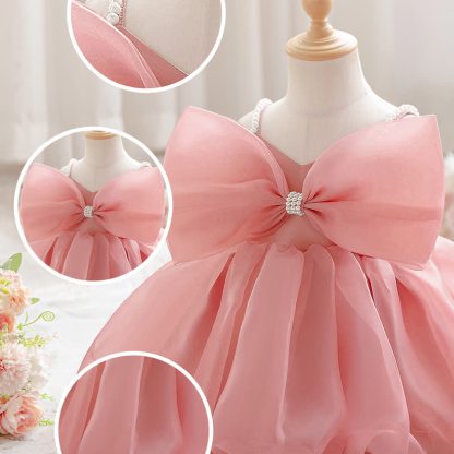 Organza Bow Sleeveless Midi Dresses - image 4