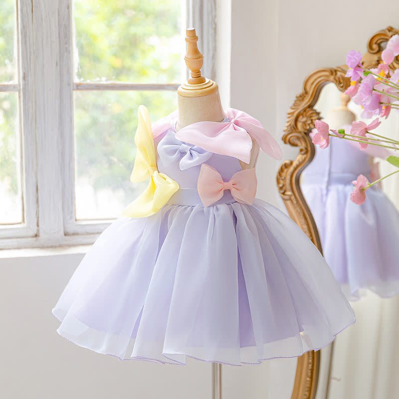 Organza Bow Sleeveless Midi Dresses - image 2
